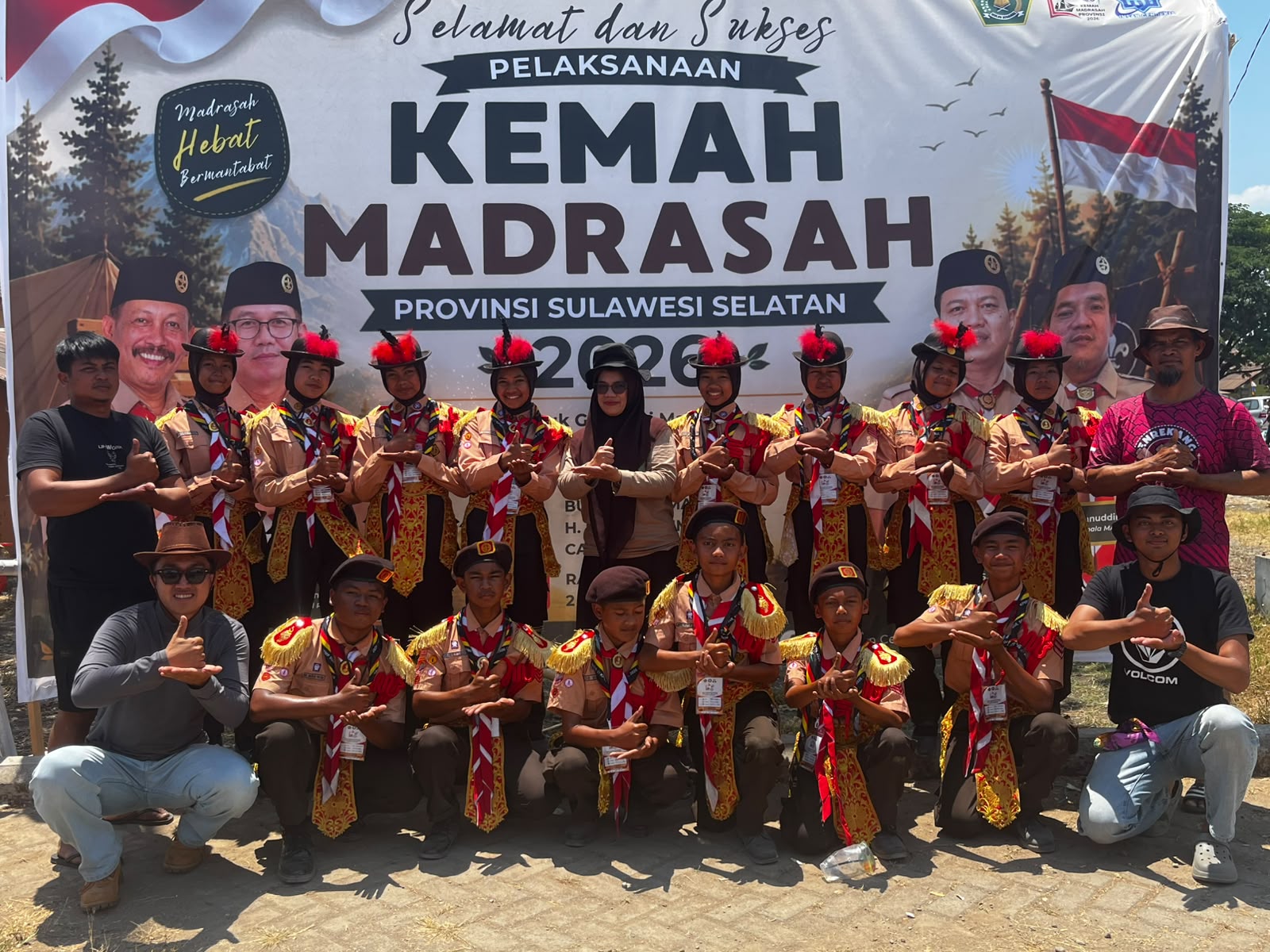 Kontingen MTsN 2 Enrekang Sukses Ikuti Kemah Pramuka Madrasah Provinsi 2026 di Gowa