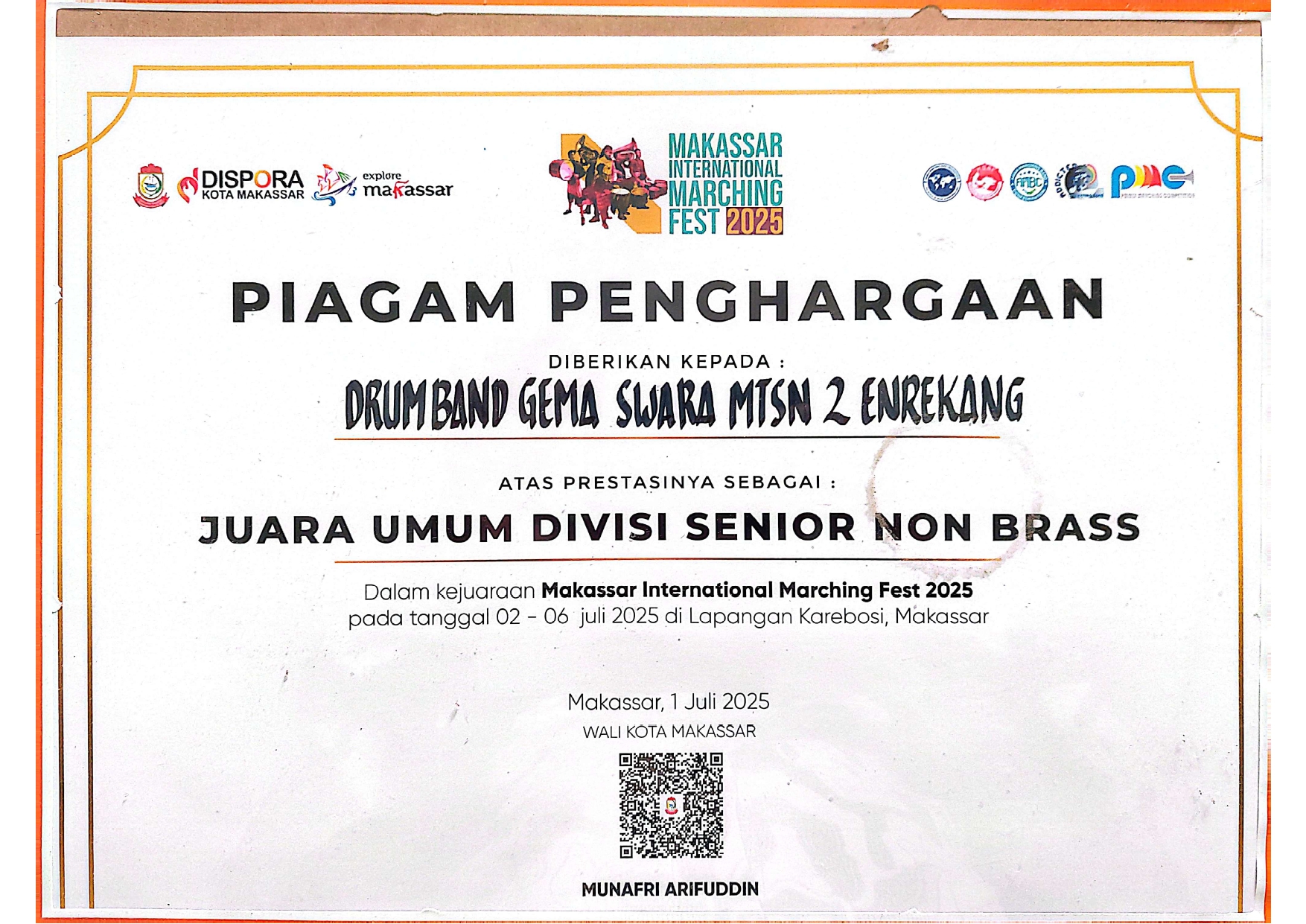 Makassar Internasional Marching Fest 2025